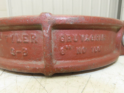 Tyler G-B No 100 Gruva-Grip 6" Grooved Coupling Pipe Fitting w/Gasket Lot of 3