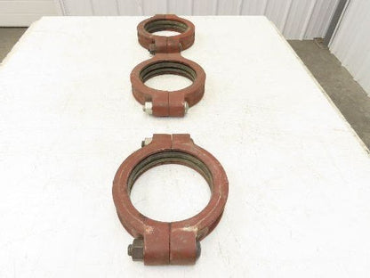 Tyler G-B No 100 Gruva-Grip 6" Grooved Coupling Pipe Fitting w/Gasket Lot of 3