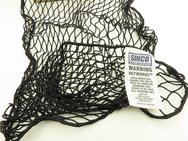 Sinco 5AU87 Conveyor Net 3'x 50' Black Nylon Safety Netting Fall Prevention