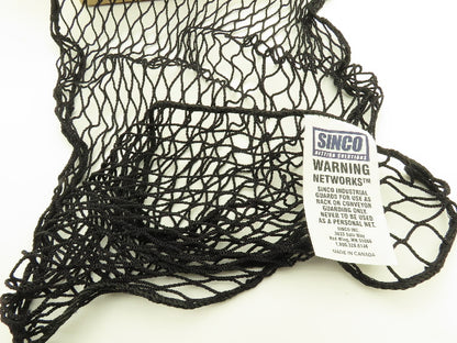 Sinco 5AU87 Conveyor Net 3'x 50' Black Nylon Safety Netting Fall Prevention