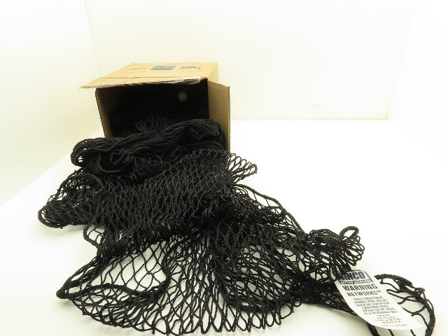 Sinco 5AU87 Conveyor Net 3'x 50' Black Nylon Safety Netting Fall Prevention