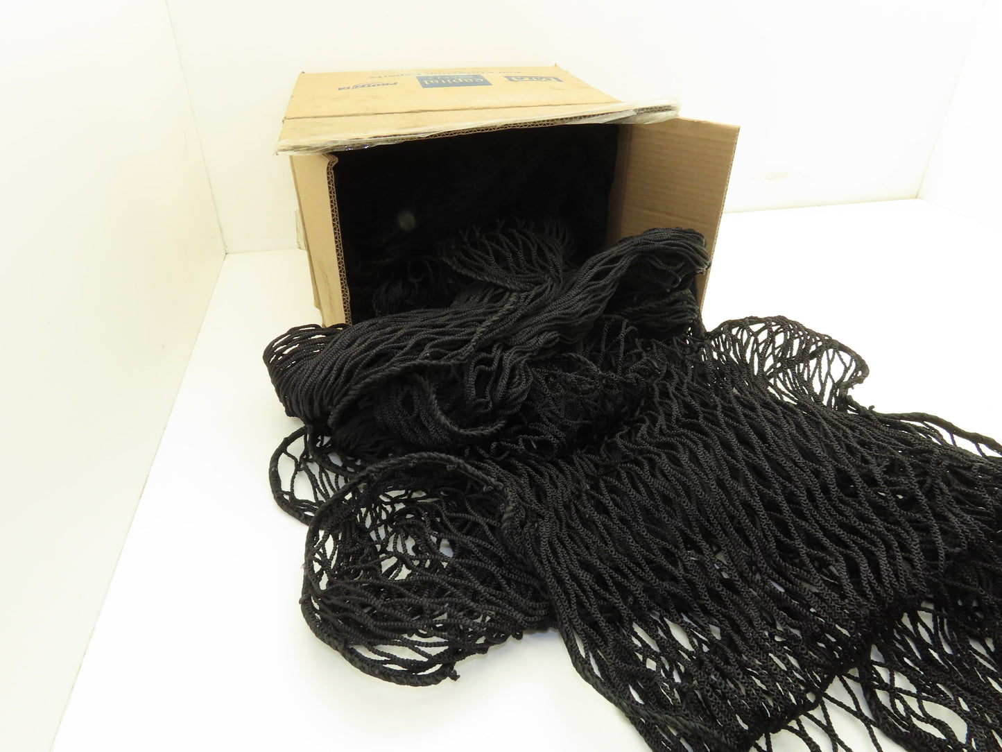 Sinco 5AU87 Conveyor Net 3'x 50' Black Nylon Safety Netting Fall Prevention