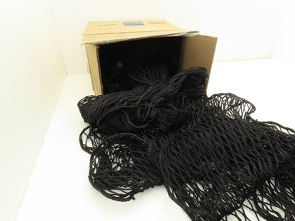Sinco 5AU87 Conveyor Net 3'x 50' Black Nylon Safety Netting Fall Prevention