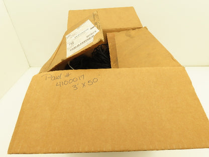 Sinco 5AU87 Conveyor Net 3'x 50' Black Nylon Safety Netting Fall Prevention