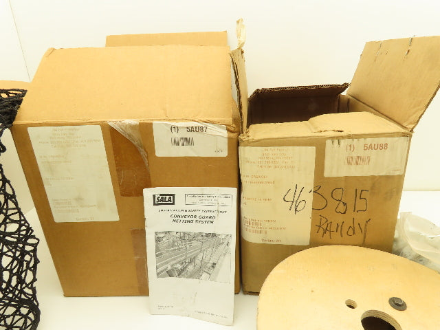 Sinco 5AU87/5AU88 Conveyor Net 3'x 50' Nylon Safety Netting Kit w/Hardware