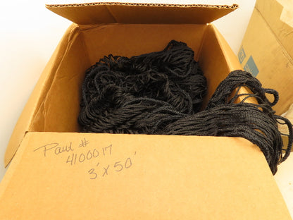 Sinco 5AU87/5AU88 Conveyor Net 3'x 50' Nylon Safety Netting Kit w/Hardware