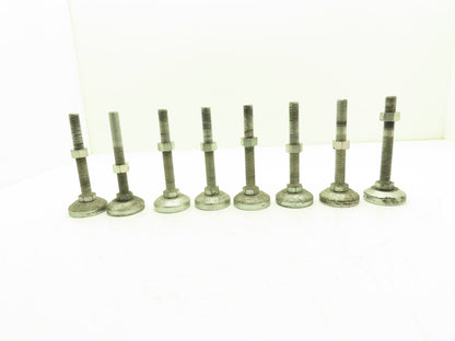 Machine Leveling Feet M16-2.0 Thread 125mm L 60mm Foot Adjustable Set of 8