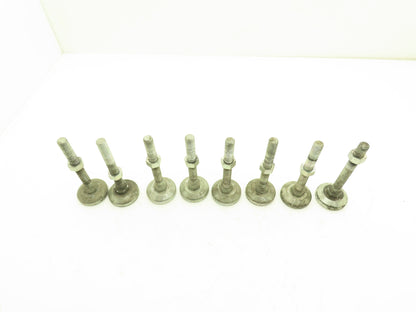 Machine Leveling Feet M16-2.0 Thread 125mm L 60mm Foot Adjustable Set of 8