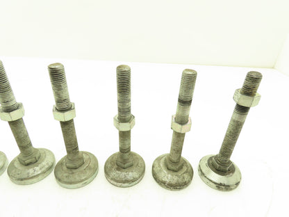 Machine Leveling Feet M16-2.0 Thread 125mm L 60mm Foot Adjustable Set of 8