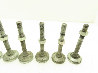 Machine Leveling Feet M16-2.0 Thread 125mm L 60mm Foot Adjustable Set of 8