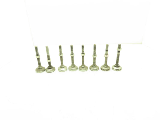 Machine Leveling Feet M16-2.0 Thread 125mm L 60mm Foot Adjustable Set of 8