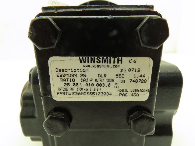 Winsmith SE Encore Speed Reducer 25:1 Gearbox 70 RPM 1Hp DLR 56C-Face