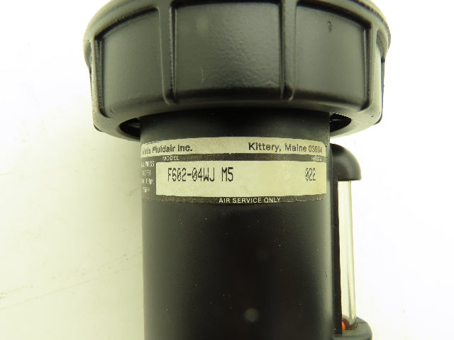 Watts Fluidair F602-04WJ M5 Pneumatic Air Filter 250PSI 40 Micron 1/2" NPT