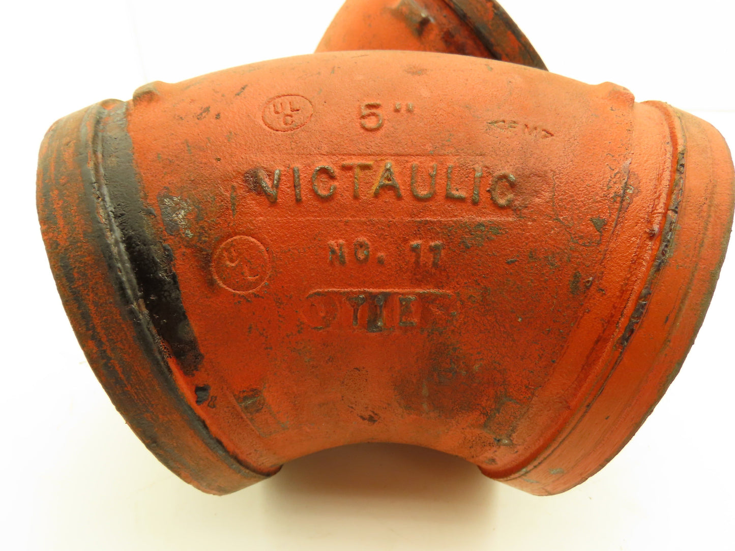 Victaulic No 11  5" Grooved 45° Elbow Pipe Fitting Ductile Iron  Lot of 2