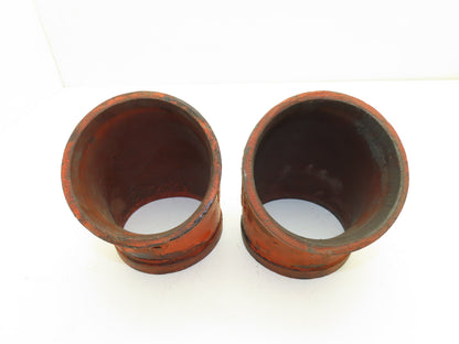 Victaulic No 11  5" Grooved 45° Elbow Pipe Fitting Ductile Iron  Lot of 2