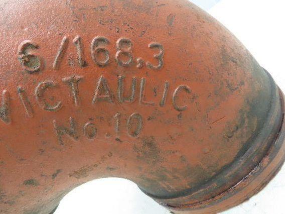 Victaulic No 10  6" Grooved 90° Elbow Pipe Fitting Ductile Iron  Lot of 2