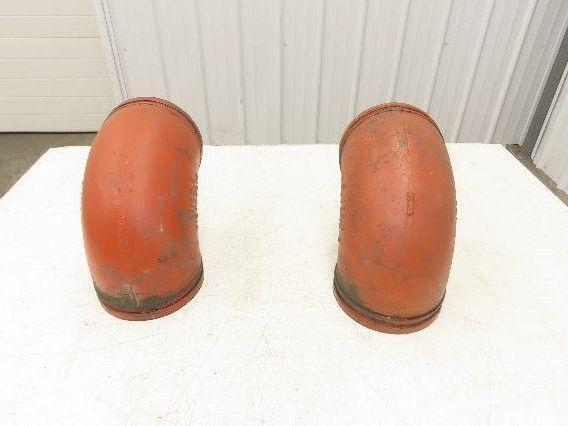 Victaulic No 10  6" Grooved 90° Elbow Pipe Fitting Ductile Iron  Lot of 2