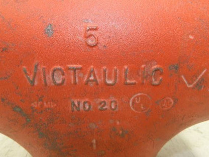 Victaulic No 20  5" Grooved End Tee Pipe Fitting Ductile Iron
