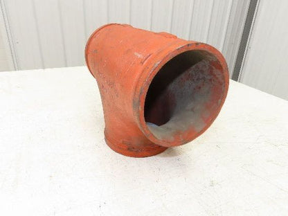 Victaulic No 20  5" Grooved End Tee Pipe Fitting Ductile Iron