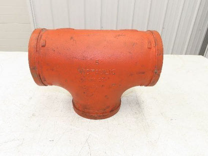 Victaulic No 20  5" Grooved End Tee Pipe Fitting Ductile Iron