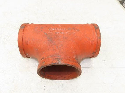 Victaulic No 20  5" Grooved End Tee Pipe Fitting Ductile Iron