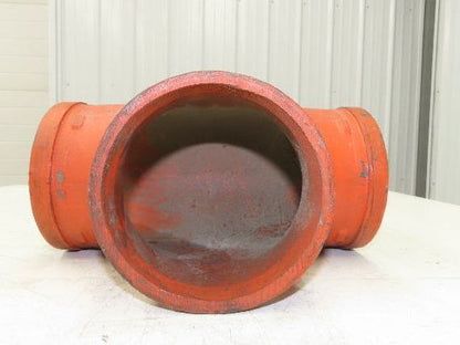 Victaulic No 20  5" Grooved End Tee Pipe Fitting Ductile Iron