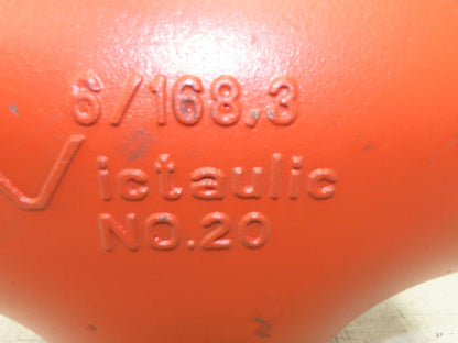 Victaulic No 20  6" Grooved End Tee Pipe Fitting Ductile Iron