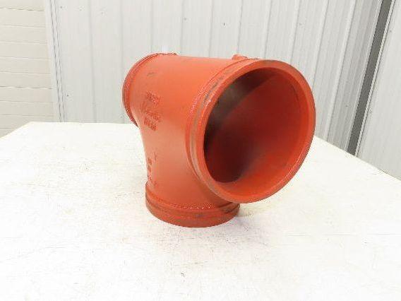 Victaulic No 20  6" Grooved End Tee Pipe Fitting Ductile Iron