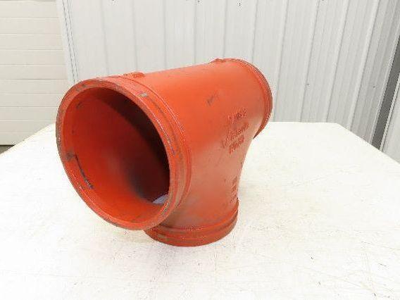 Victaulic No 20  6" Grooved End Tee Pipe Fitting Ductile Iron