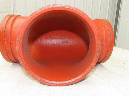 Victaulic No 20  6" Grooved End Tee Pipe Fitting Ductile Iron