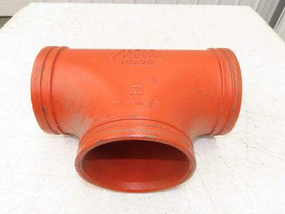 Victaulic No 20  6" Grooved End Tee Pipe Fitting Ductile Iron