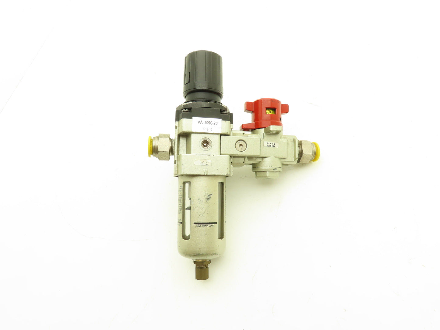 Automation 720635 Pneumatic Air Filter Regulator Lockout Valve 160PSI 3/8" NPT