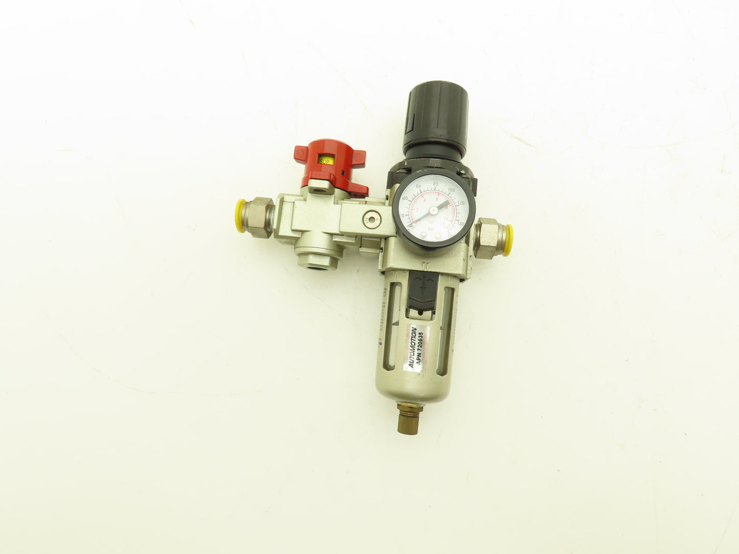 Automation 720635 Pneumatic Air Filter Regulator Lockout Valve 160PSI 3/8" NPT