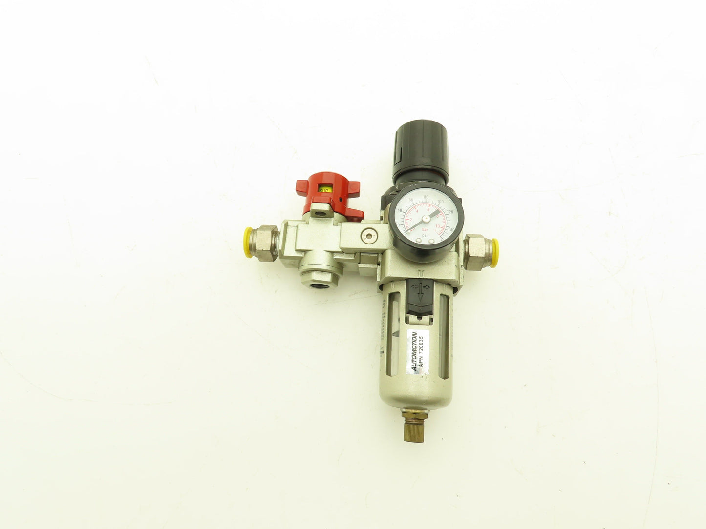 Automation 720635 Pneumatic Air Filter Regulator Lockout Valve 160PSI 3/8" NPT