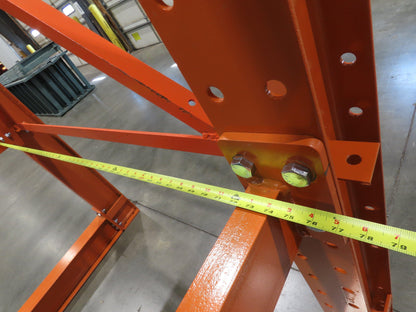 Cantilever Rack 2 W8-18 Post 4 Shelf 1-Side 192" 16' Upright 78"W 48" Arms 5000#