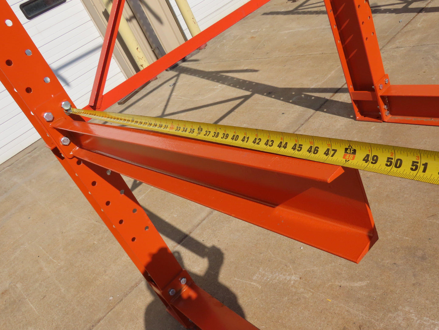 Cantilever Rack 2 W8-18 Post 4 Shelf 1-Side 192" 16' Upright 78"W 48" Arms 5000#