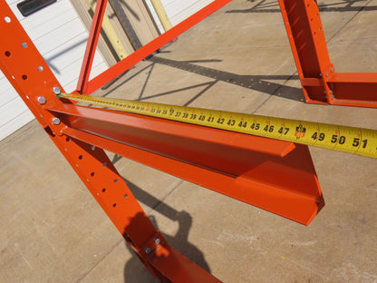 Cantilever Rack 2 W8-18 Post 4 Shelf 1-Side 192" 16' Upright 78"W 48" Arms 5000#