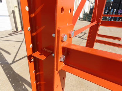 Cantilever Rack 2 W8-18 Post 4 Shelf 1-Side 192" 16' Upright 78"W 48" Arms 5000#