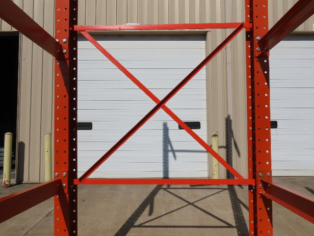 Cantilever Rack 2 W8-18 Post 4 Shelf 1-Side 192" 16' Upright 78"W 48" Arms 5000#