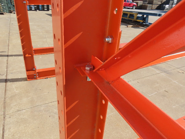 Cantilever Rack 2 W8-18 Post 4 Shelf 1-Side 192" 16' Upright 78"W 48" Arms 5000#