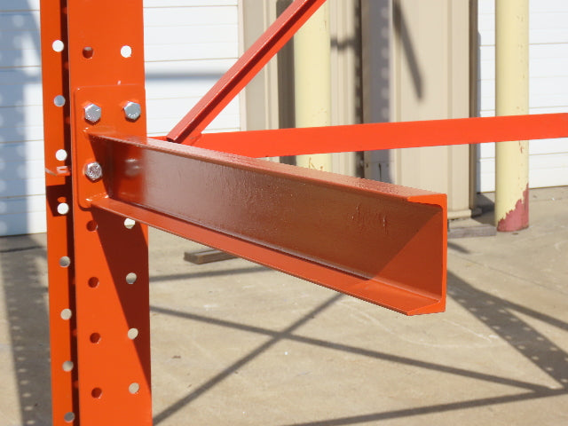 Cantilever Rack 2 W8-18 Post 4 Shelf 1-Side 192" 16' Upright 78"W 48" Arms 5000#