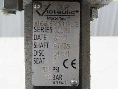 Victaulic 300MS MasterSeal 6" Butterfly Valve Grooved Pipe 300psi