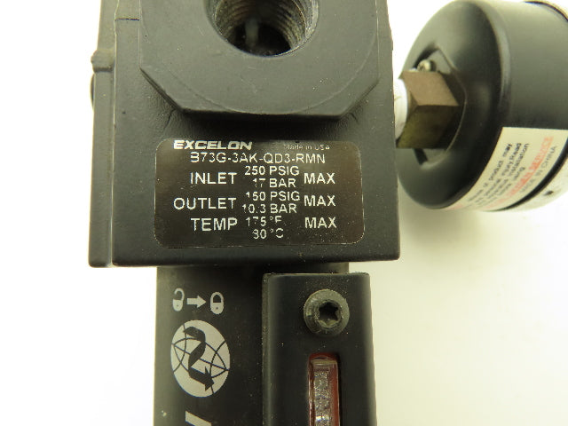 Norgren B73G-3AK-QD3-RMN Pneumatic Air Filter Regulator 5-150PSI 3/8" NPT