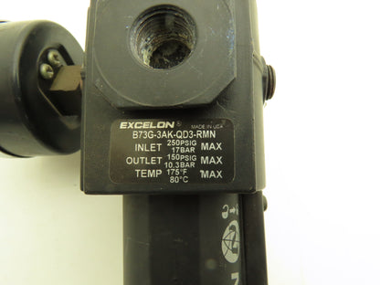 Norgren B73G-3AK-QD3-RMN Pneumatic Air Filter Regulator 5-150PSI 3/8" NPT