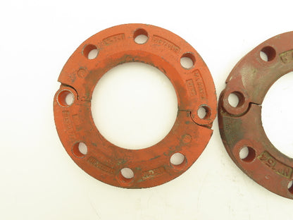 Victaulic 5"-741 Grooved Pipe Split Flange Adapter Ductile Iron 8-Bolt  Lot of 3