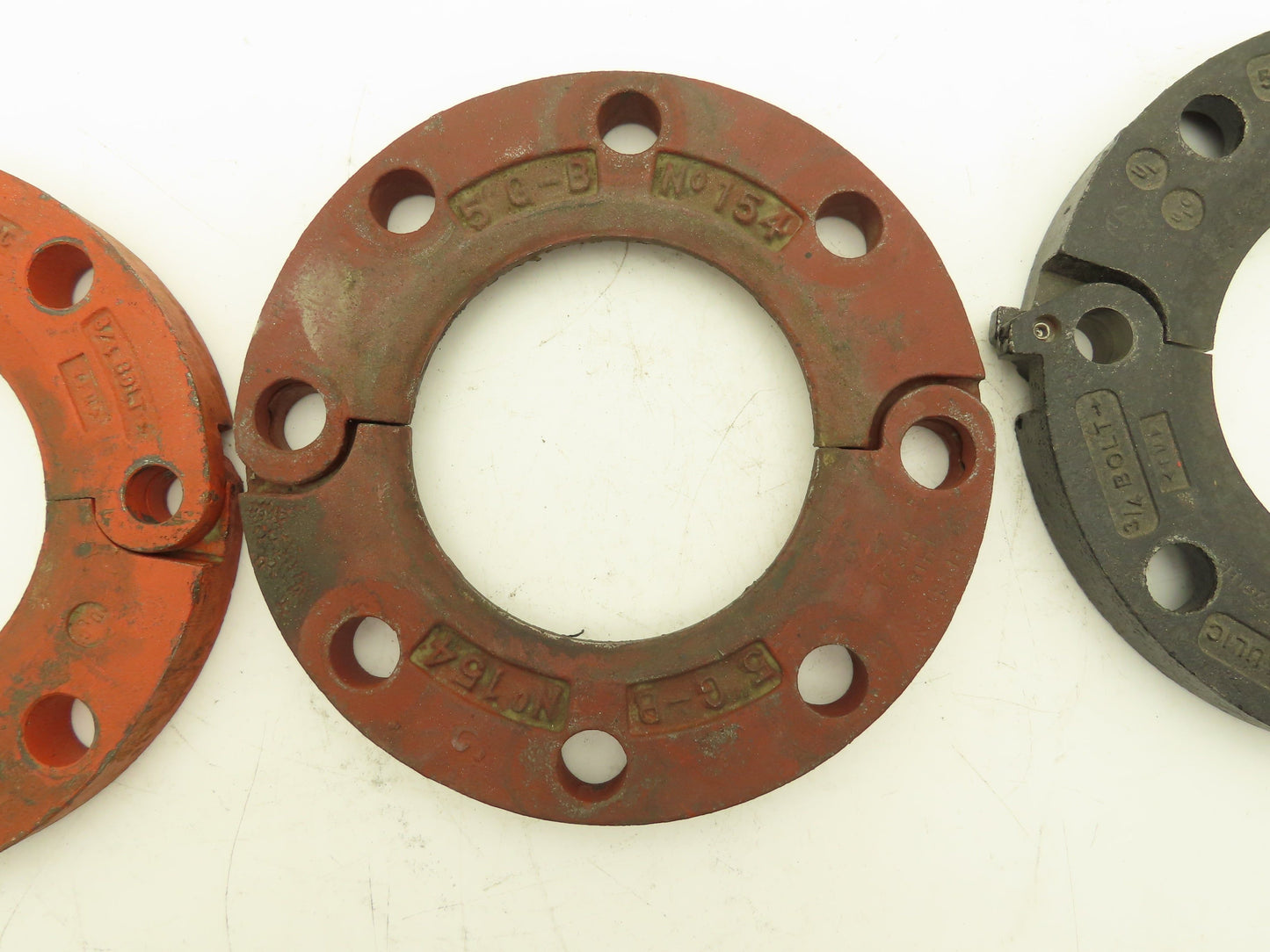 Victaulic 5"-741 Grooved Pipe Split Flange Adapter Ductile Iron 8-Bolt  Lot of 3