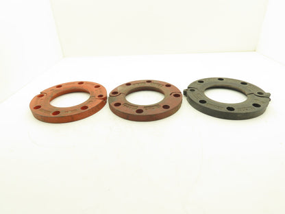 Victaulic 5"-741 Grooved Pipe Split Flange Adapter Ductile Iron 8-Bolt  Lot of 3