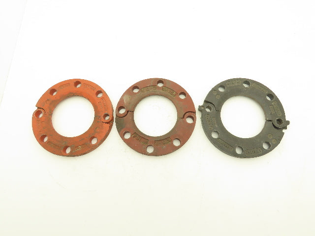 Victaulic 5"-741 Grooved Pipe Split Flange Adapter Ductile Iron 8-Bolt  Lot of 3