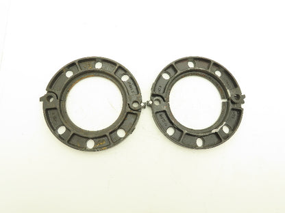 Victaulic 6"-741 Grooved Pipe Split Flange Adapter Ductile Iron 8-Bolt  Lot of 2