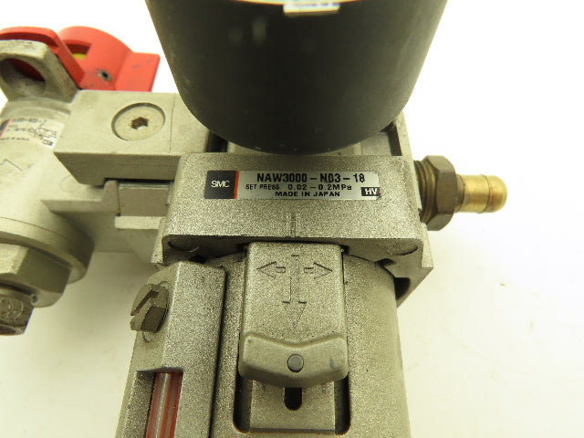 SMC Pneumatic Air Filter Regulator With Lock Out Valve 150 PSI Lot of 2